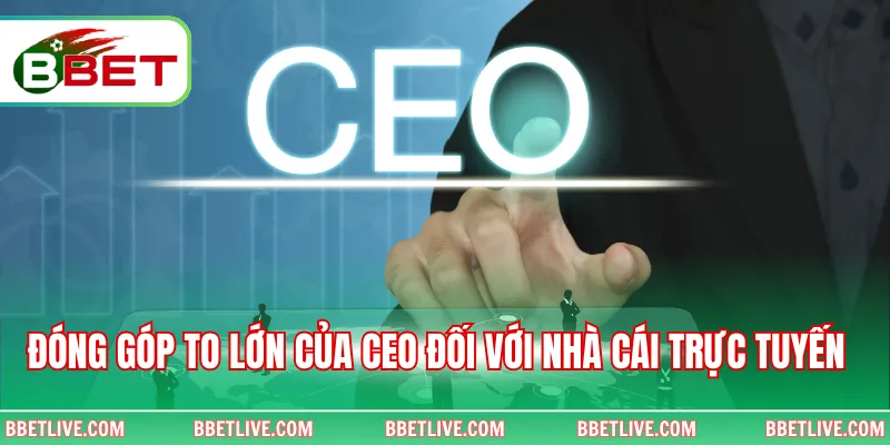 Đóng góp to lớn của CEO đối với nhà cái trực tuyến